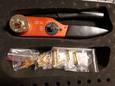Crimpzange DMC M320 BT Cage 11851  in Box +1 Einsatz und Kontakt Buchsen