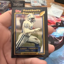 1992 Topps Football’s Finest Barry Sanders #26 of 44 Limited Edition