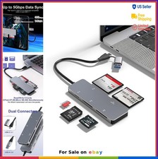 5-in-1 CFast 2.0 Card Reader USB C USB A 5Gbps SD TF XD CF Memory Card for