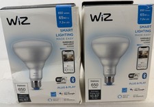 WiZ 65W Equivalent BR30 Daylight 5000K LED Smart Bulb-Pack of 2-FREE SHIPPING