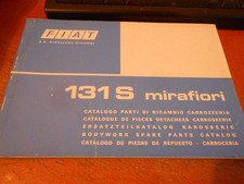 vintage Genuine Fiat 131 S Mirafiori Bodywork sâre Parts catalogue etc 1976