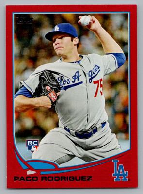 2013 TOPPS RED PACO RODRIGUEZ LOS ANGELES DODGERS #99
