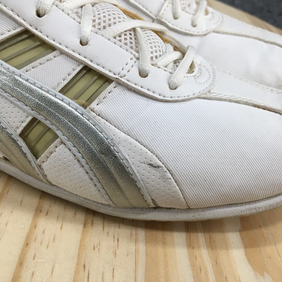 Asics Shoes Womens 7 Cheer 6 White Sporty Cheerleading Sneakers Q261Y Low Top - Image 4 of 4