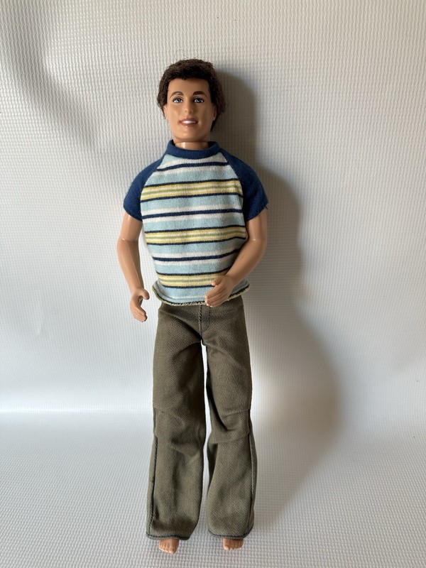 Mattel Barbie Ken Doll Twist N Turn Brown Rooted Hair Vintage ￼
