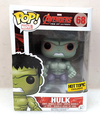Marvel Avengers The Hulk Funko POP #68 Vinyl Bobble-Head Toy Figure (EXCLUSIVE)