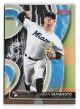 2020 Bowman's Best #16 Jordan Yamamoto Rookie Miami Marlins RC