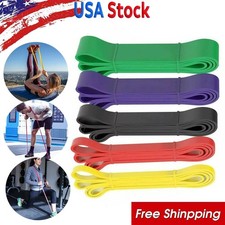 Yoga Exercise Resistance Bands Strength Assist Kit Gym Pull Up Fitness Workout