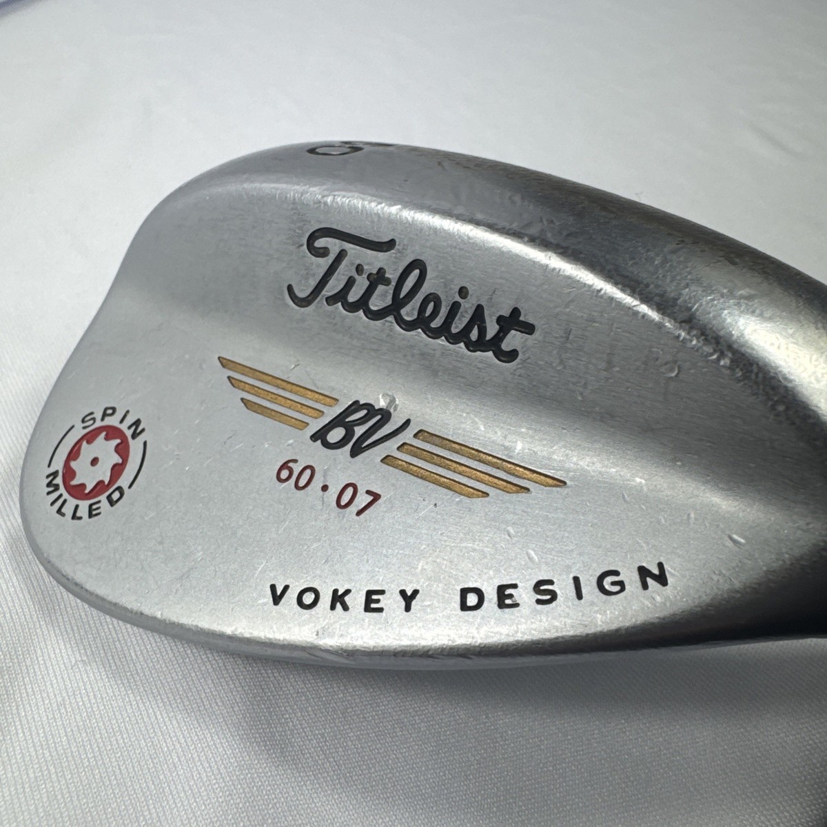 Titleist BV Vokey Design Lob Wedge 60 07 Spin Milled Steel Shaft