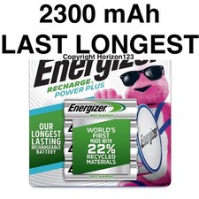 Energizer Recharge Power Plus AA 2300mAh Pick 1, 2-4 or 8 Rechargeable Batteries