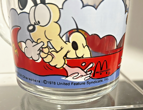 Vintage 1978 McDonald’s Jim Davis Garfield & Odie Drinking Glass - Picture 5 of 5