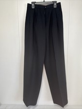 Vintage Rena Rowan Wool Pants 6 Pleated Dress Pants Lined Classic With Pockets