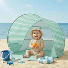 Pop up Baby Beach Tent - Baby Tent for Toddler Beach Essentials with UPF 50 UV