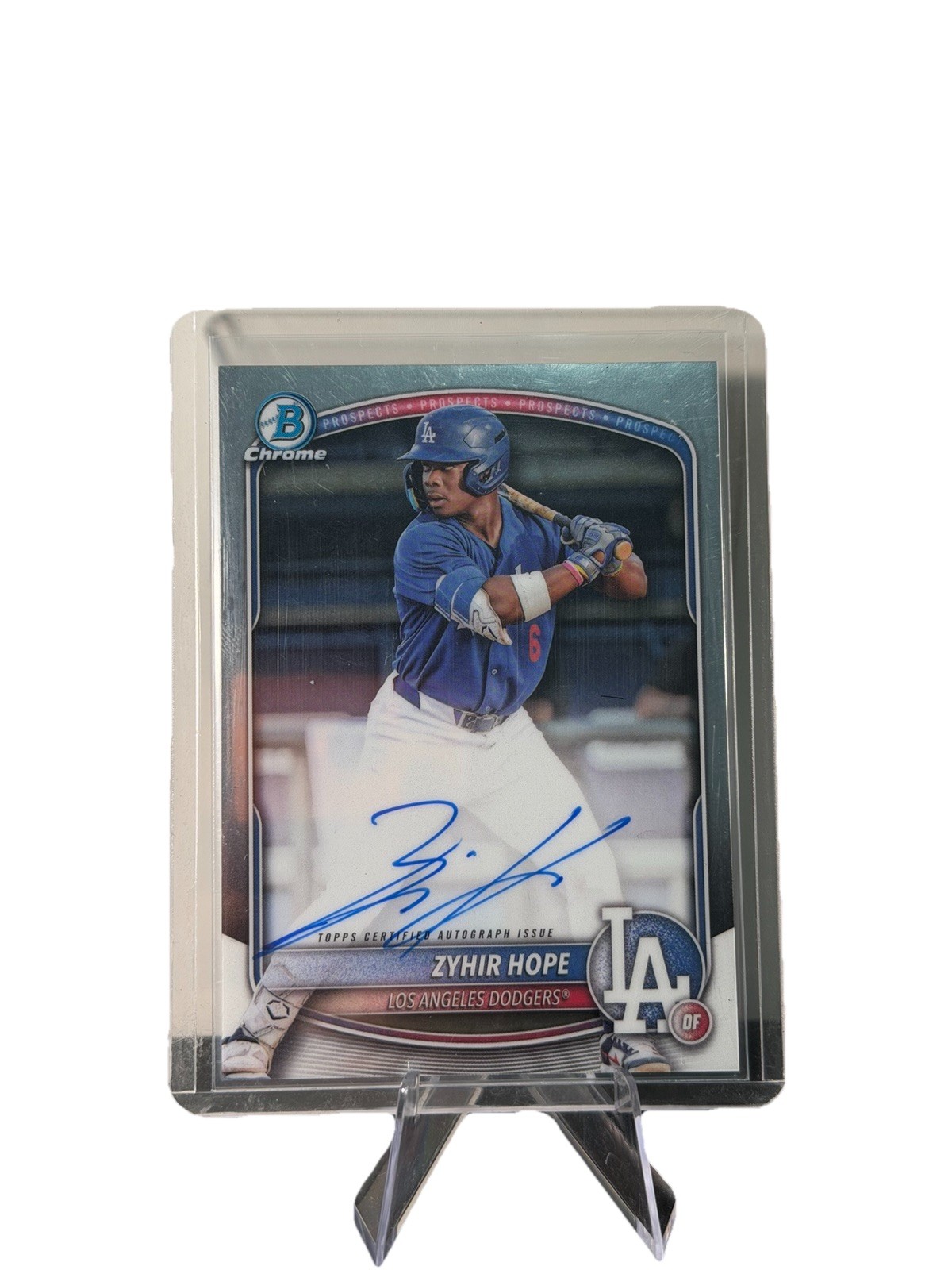 2025 Bowman - Chrome Prospect Autographs Zyhir Hope #CPA-ZH (AU, RC)