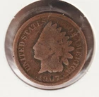 US Rare Old West 1907 Indian Head Penny Coin American Collection Shield Cent USA