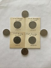 Germany 1 Mark (1950 F 1950 J 1963 J 1972 G 1974 J 1975 J 1977 G 1983 J) 8 Coins