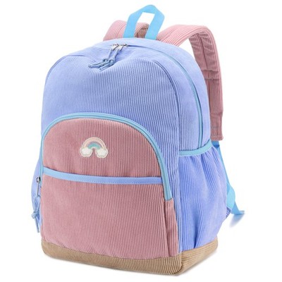 Corduroy Backpack, Lightweight Preschool & Primary School Bag for Boys & Girl...