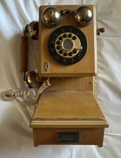Vintage Thomas Collector  s Edition 1927 Wooden Wall Telephone Model PP-9