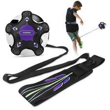 Soccer Training Equipment, Solo Soccer Kick Trainer for Kids Adults Volleybal...