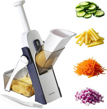 Safe Mandoline Slicer for Kitchen, Potato Slicer, All in 1 Vegetables Slicer and