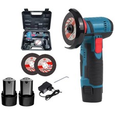 Mini Smerigliatrice 12V Flex Angolare 2 Batterie litio 2 Dischi 76mm 19500RPM