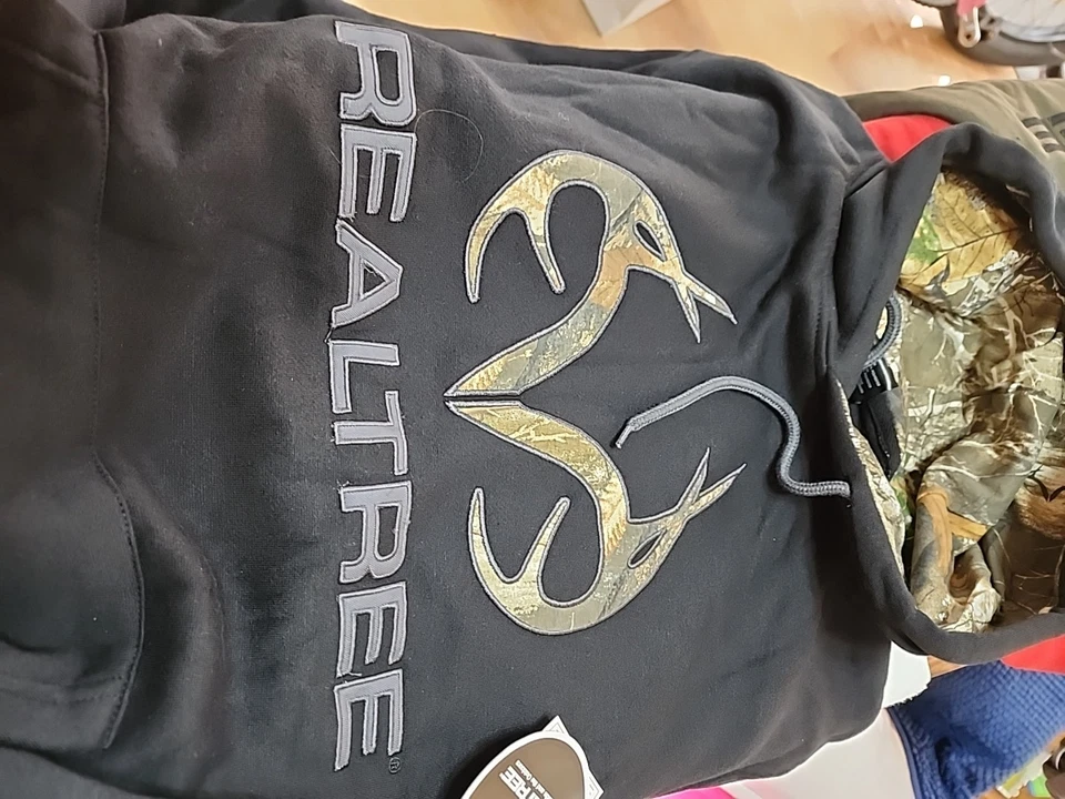 Realtree Hoodie Camouflage L BLACK  - Image 2 of 4