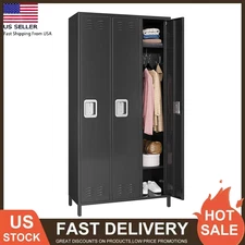 3 Doors Metal Locker Steel Locker Storage Cabinet for Office School Gym Employee