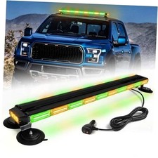 42" Emergency Flashing Strobe Lights Bar with 28 Strong 06 Amber/ Green