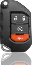 4-Button Key Fob Remote Control Replacement Fit for Wrangler Gladiator Replace