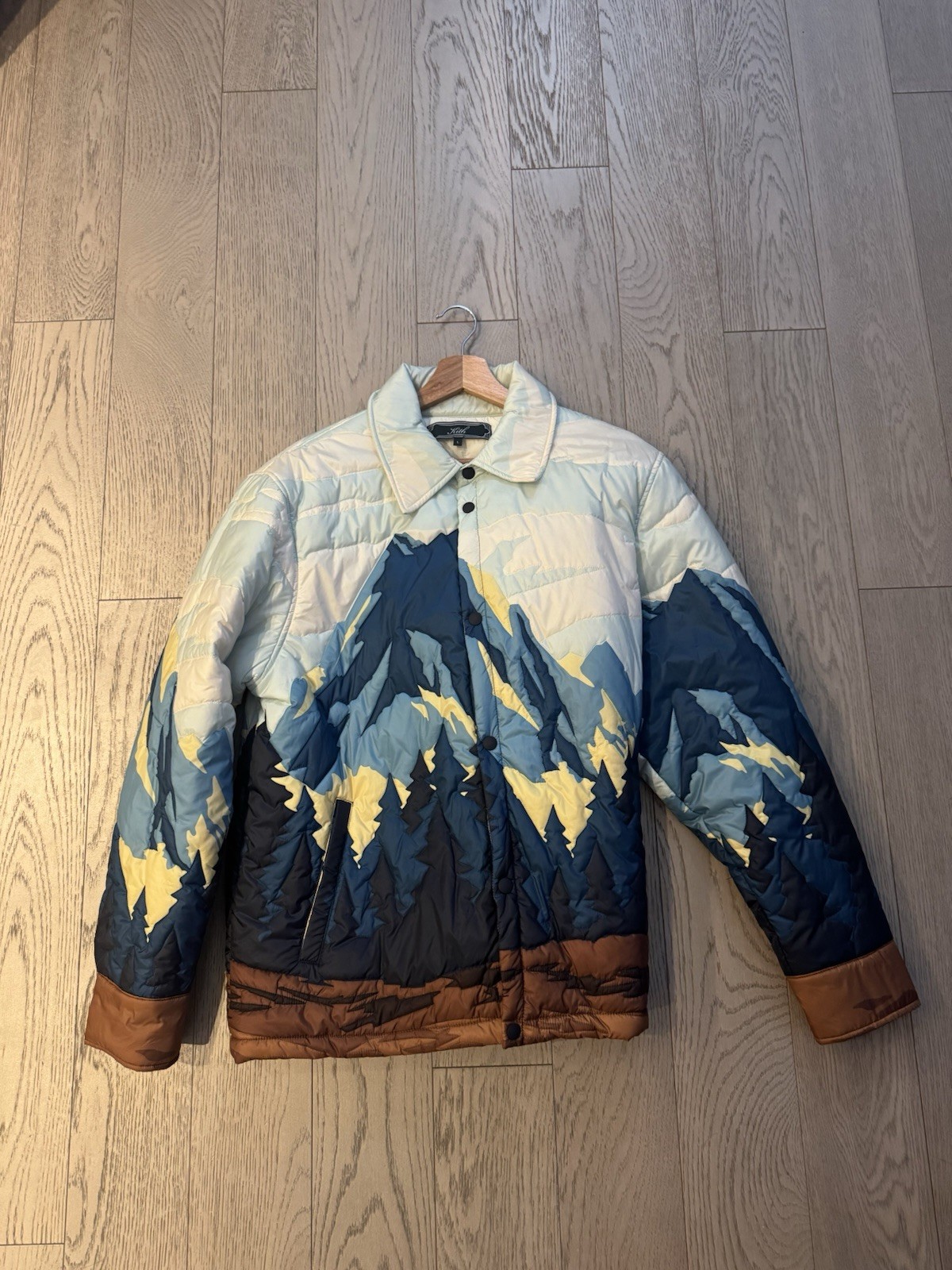 Kith Patchwork Brixton Puffed Shirt Jacket - Heli… - image 2