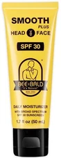 Bee Bald SMOOTH PLUS Head & Face Moisturizer with SPF 30 Sunscreen Lotion Protec
