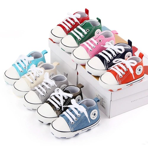 Newborn Baby Boy Girl Pram Shoes Infant Sneakers Toddler PreWalker Trainers