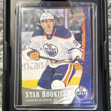 Upper Deck 2015-16 Star Rookies Connor McDavid Rookie Base Set Card #1 Oilers