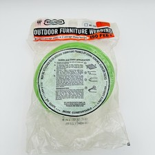 Vintage Wellington Lawn Chair Webbing Repair 150  x 2 1/4  Green w Stripe Read 