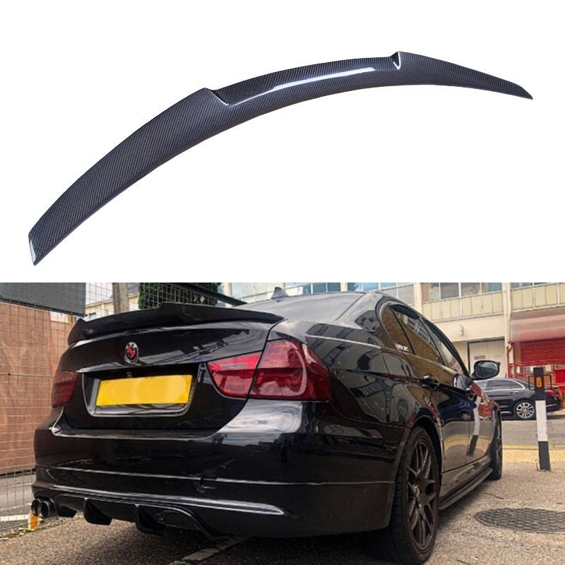 Becquet Carbone Style M3 M4 pour BMW Série 3 E90 - Aileron Coffre