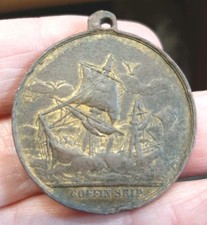 S. Plimsoll MP Medal -22nd July 1875  Plimsol Line Law for Loading Ships Safely