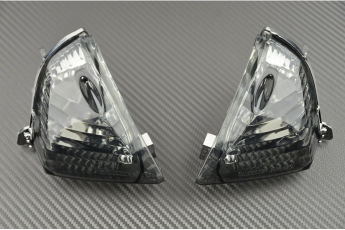 Paire de clignotants arrière fumés en ABS robuste pour Suzuki GSXR 750 WVCF