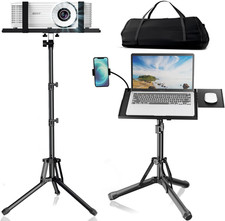 Projector Stand Laptop Tripod- Portable Tripod Adjustable Height 20 to 60 Inch,