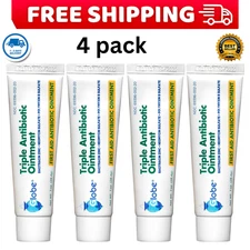 Triple Antibiotic + Pain Relief (Compare to Neosporin) 1 OZ - 4 Tubes