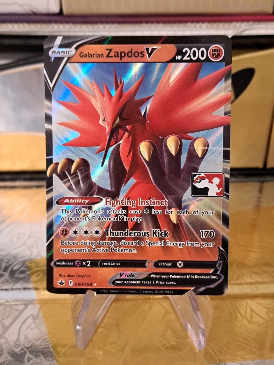 Galarian Zapdos V & Tyranitar V セット Galarian Zapdos V Pokemon Prize Pack Series 1 Promo Pokemon Card