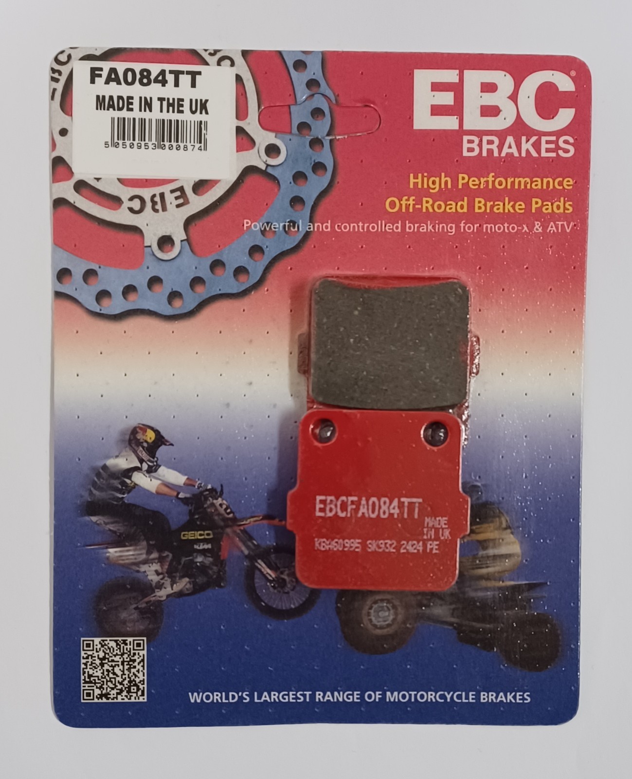 EBC Carbon REAR Brake Pads Fits YAMAHA YFM350 WARRIOR WOLVERINE (1992 to 2004)