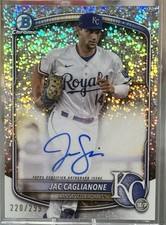 2025 Bowman Prospects Autograph Jac Caglianone CPA-JCA Speckle Refractor 220/299