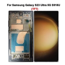 For Samsung Galaxy S23 Ultra S918U/U1/W Incell LCD Touch Screen Digitizer Frame
