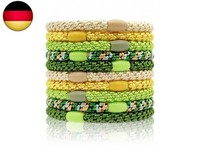 Haargummis Damen, 10 StüCk Mode Geflochtene Hair Ties, Elastische HaarbäNder M