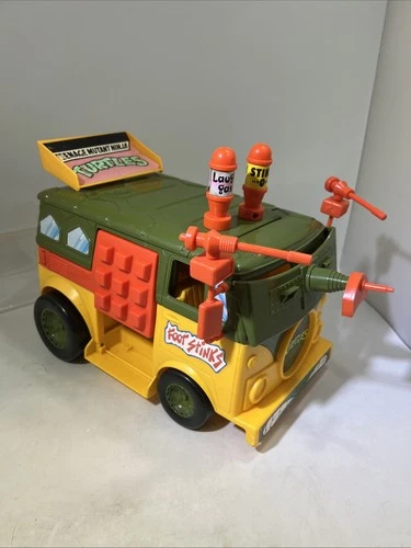TMNT 1989 Party Wagon Teenage Mutant Ninja Turtle Vintage W/Accessories Read #ML
