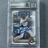 2022 Bowman Draft Jackson Chourio #BD115 Baseball BGS Authentic Auto 10