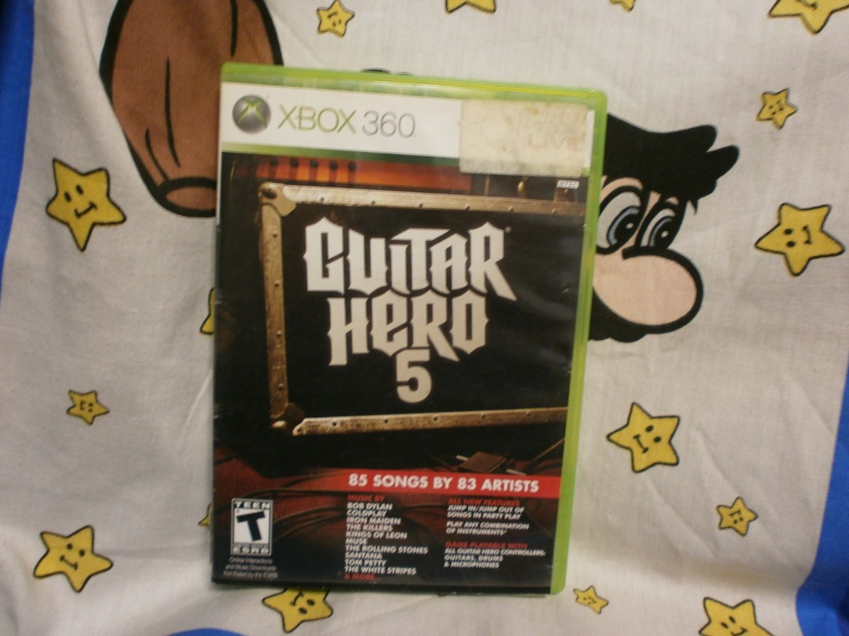 XBOX 360 Guitar Hero Game COMPLETE