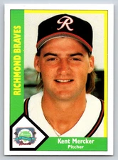 Baseball 1990 CMC #657 Kent Mercker Richmond Braves