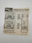 Vintage England UK CORGI 247 MERCEDES BENZ 600 PULLMAN Car Paper Insert ONLY