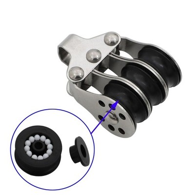 Outdoor Rope Guide Pulley Block Metal Texture for Yacht and Marine Deck Jobs
