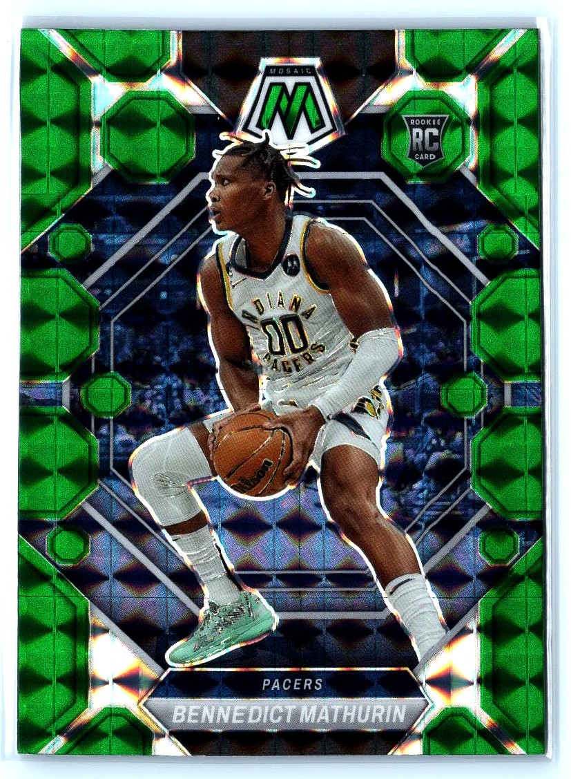 2022-23 Panini Mosaic #210 Bennedict Mathurin Green RC